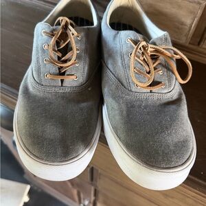 Sperry Men's Gray Canvas Sneakers